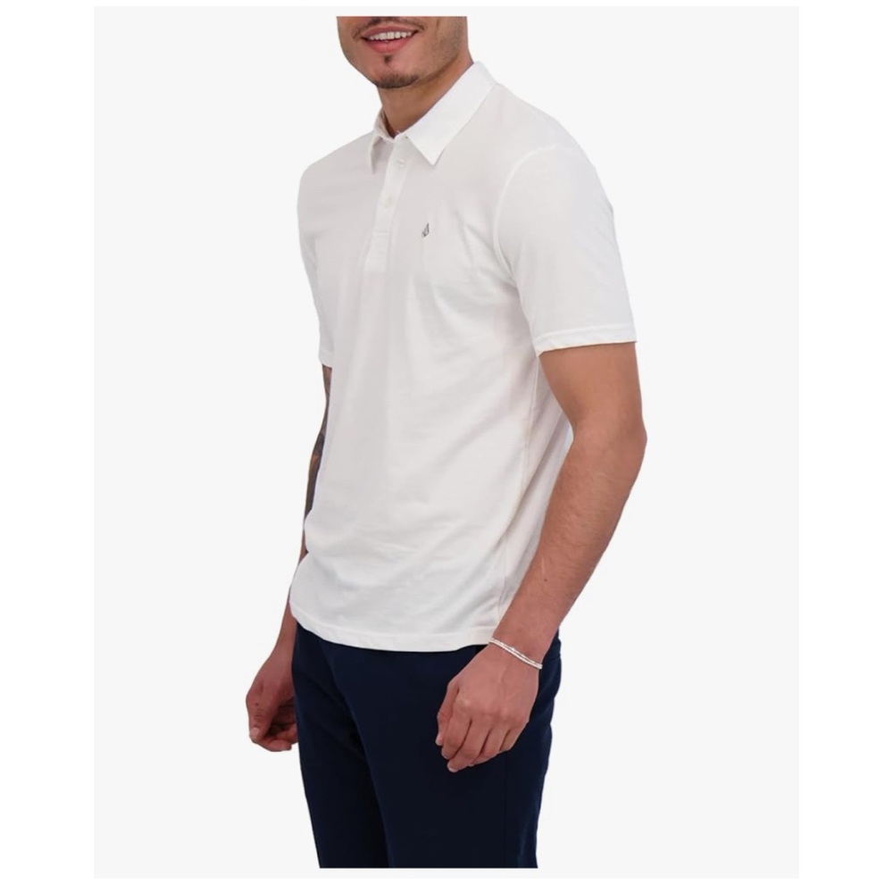 Volcom Short Sleeve Polo Shirt Classic Fit Soft Cotton Blend Modern Casual Style - Picture 2 of 5